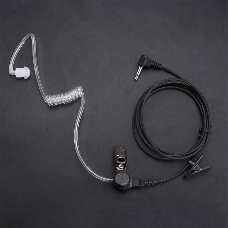 20X Straight Listen Only Transparent Flexible Acoustic Tube Earpiece 3.5Mm Earphone Headset Mono Jack For Walkie-Talkie-A74Z - view 5
