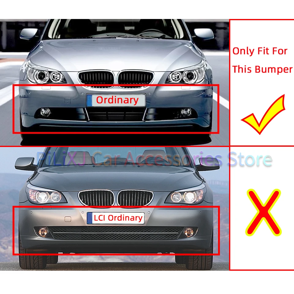 Car Front Bumper Tow Hook Hauling Cover Cap Eye For BMW 5 E60 5 Series 525i 528i 530i 535i 545i 2004 2005 2006 2007 51117111787