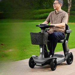 Xiaohongche Elderly Stroller, Four Wheel Electric Vehicle, Intelligent Electric Wheelchair, Foldable Power Assisted Vehicle