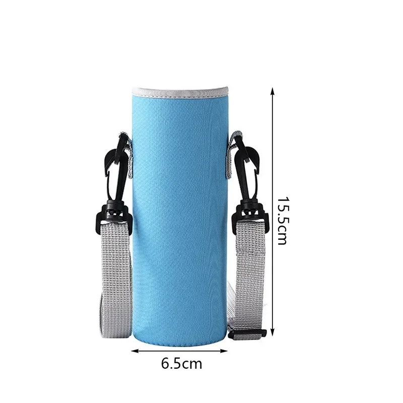 Outdoor Water Bottle Case Sleeve Sports Insulation Water Bottle Covers Pouch With Strap Portable Cellphone Holder Bottle Bag