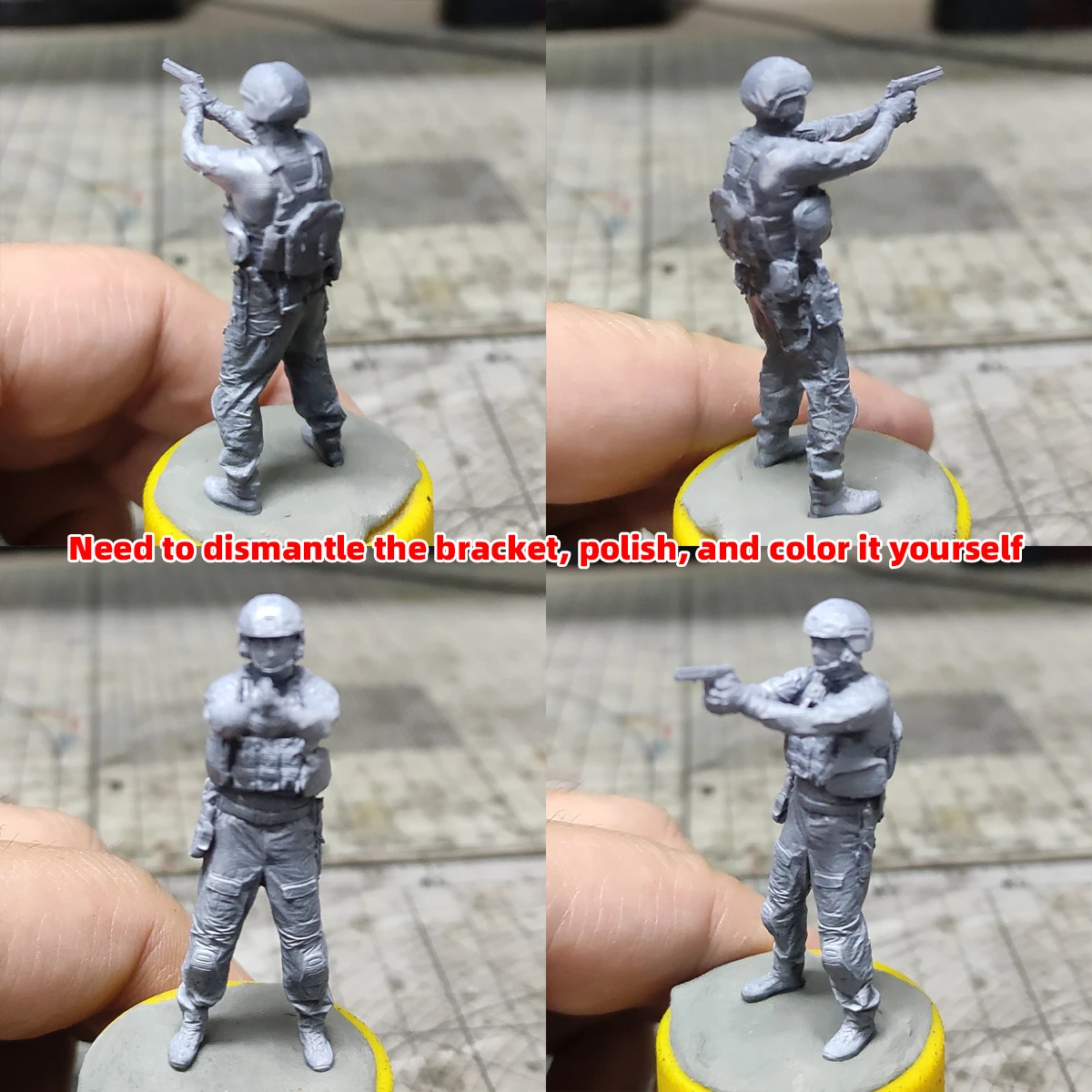1/35 1/48 1/72 Miniatur-Modellbausatz Soldatenfiguren Diorama, Unbemalte Harz-Figuren Moderne US-Spezialeinheiten Militär-Minifiguren – Detail 1