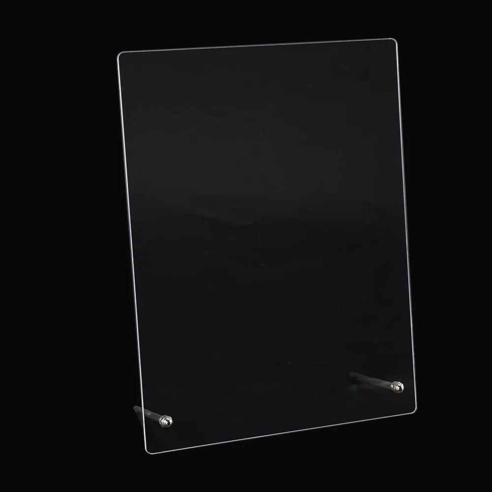 Transparent Acrylic Clear Acrylic Nail Art Display Frame Metal Stand False Nail Tip Color Sample Showing Stand