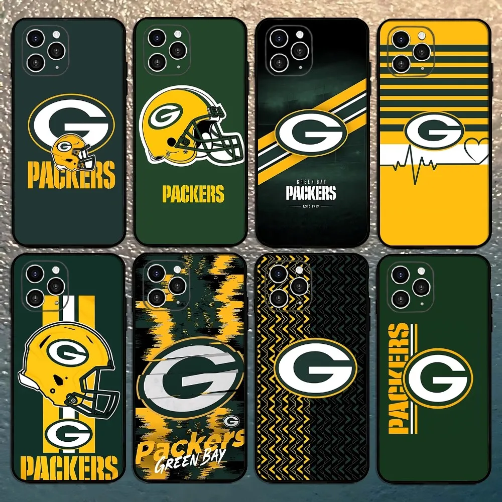 G-Green B-Bay Packers-S Phone Case For Iphone 15 11 13 14 Pro Max 7 8 Plus X Xr Xs Max Se2020 12mini Cover Case