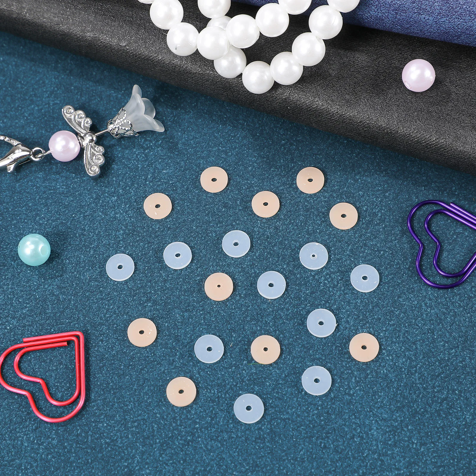 

20Pcs Silicone Piercing Discs Earring Backs Pads Heavy Support Stoppers Transparent Skin Tone Prevent Bump Hyperplasia Easy