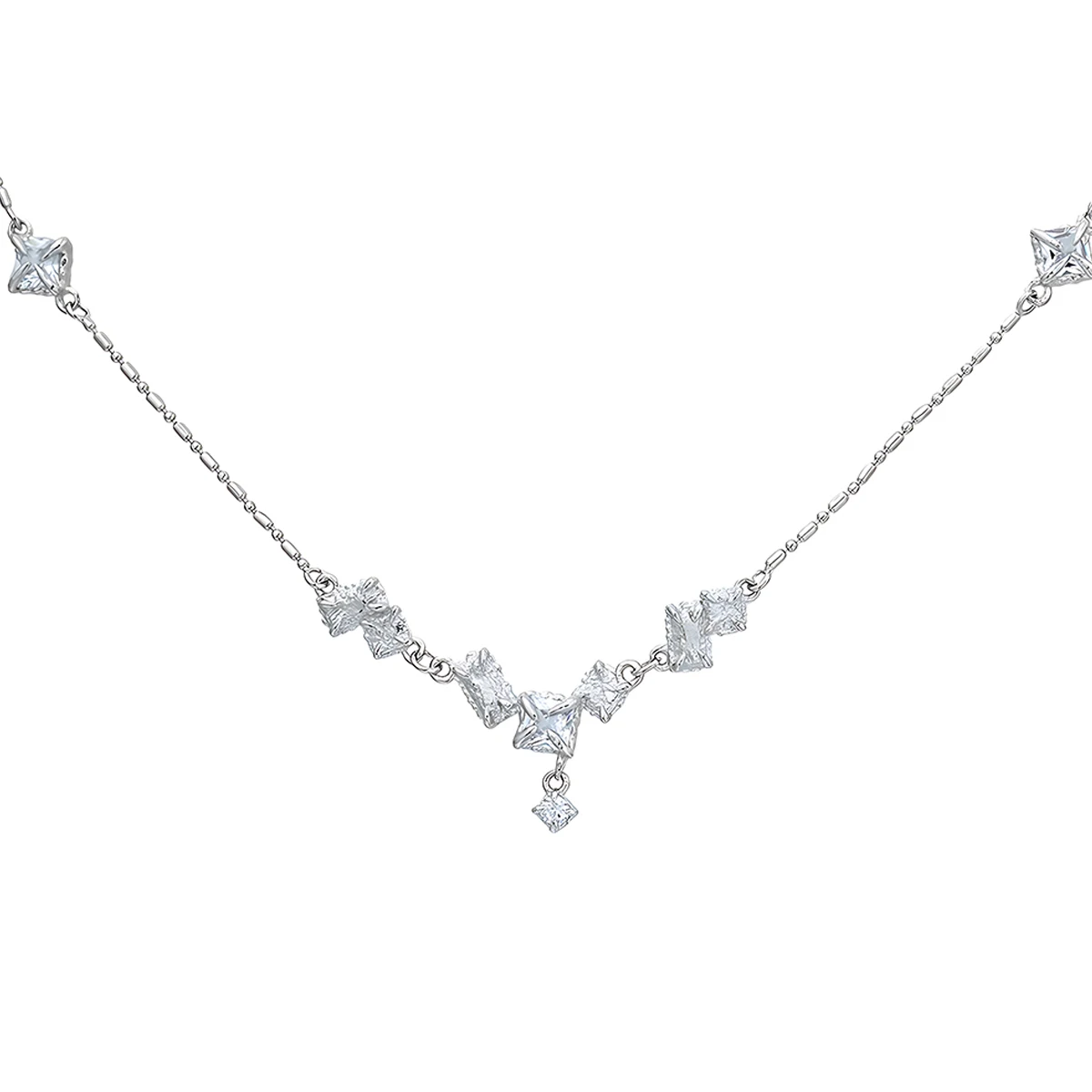 

Нишевое и уникальное минималистское серебряное ювелирное изделие, высококачественное серебряное ожерелье с цирконием, серебро S925 для женщин