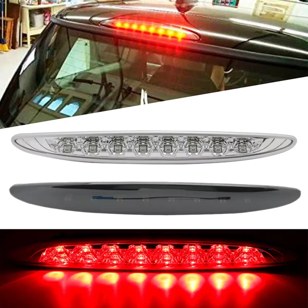 Smoke /Clear Lens Auto LED Third Brake Light For Mini COOPER R50 R53 2002-2006 Rear High Mount 3rd Stop Brake Light Red Lights