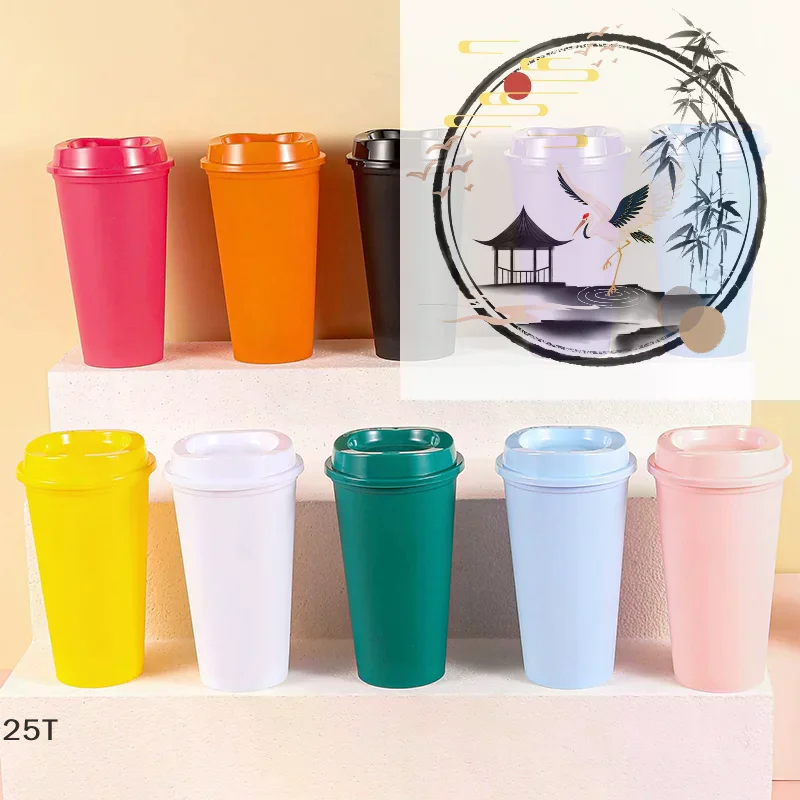 Popular Coffee Mug Shatterproof Cup Wide Application Unbreakable PP Lid Travel Bottle