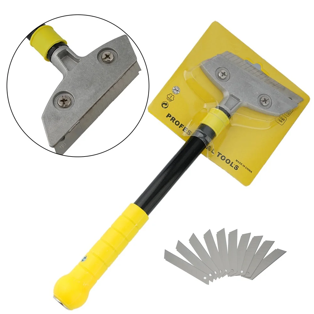 Heavy Blade Scraper Putty Cutter Tile Glass Scraper Remover Clean Shovel For Glass Floors Tile Cooktops Windshields