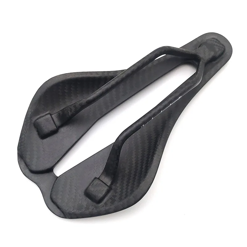 102g Superleichter Vollcarbon-Sattel MTB/Rennrad-Sattel Carbon-Schienen Fahrradsitz 243*135mm – Detail 5