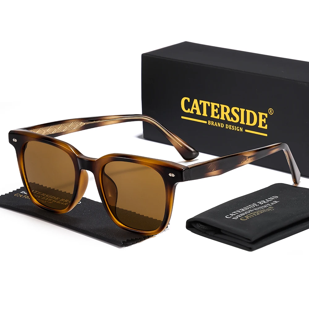 CATERSIDE Mode Herren Quadratische Sonnenbrille Damen Outdoor Reise Sonnenbrille Hochwertige Tr-90 Rahmen Tempelspitzen Brillen Uv400 – Detail 9