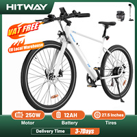 HITWAY Electric Bicycle, 700C Electric Bike for Adults,Commute Trekking E-bike E Mountain Bike with36V12Ah Removable Battery