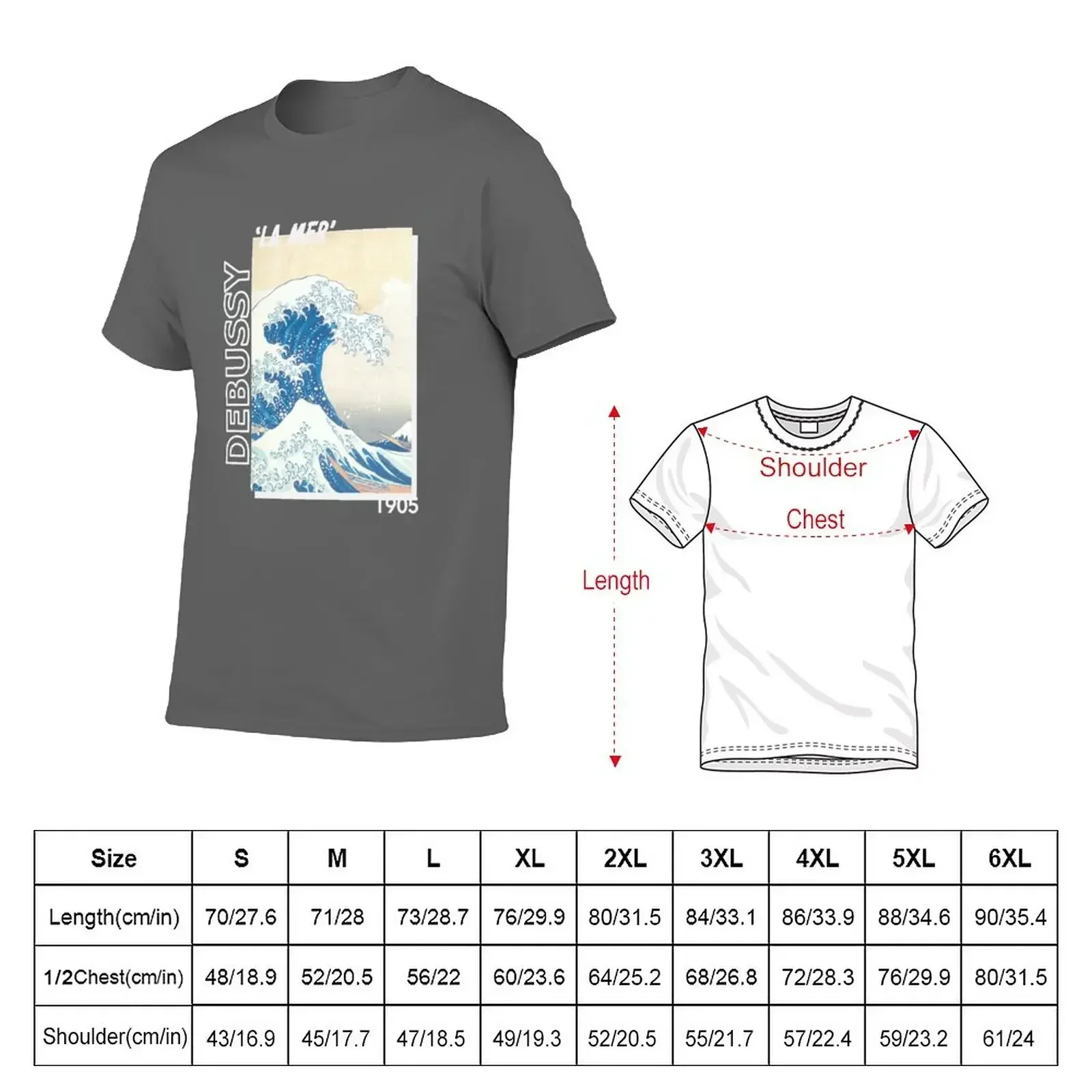 twoset violin - debussy lam mer 1905 T-Shirt Short sleeve tee summer clothes black t shirts for men