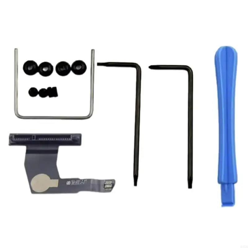 H37B 821-1501-A Lower Drive Hard Drive SSD Moncector Cable Cable Ribbon مع جزء إصلاح الأدوات لمحرك الأقراص الثابتة A1347 SSD