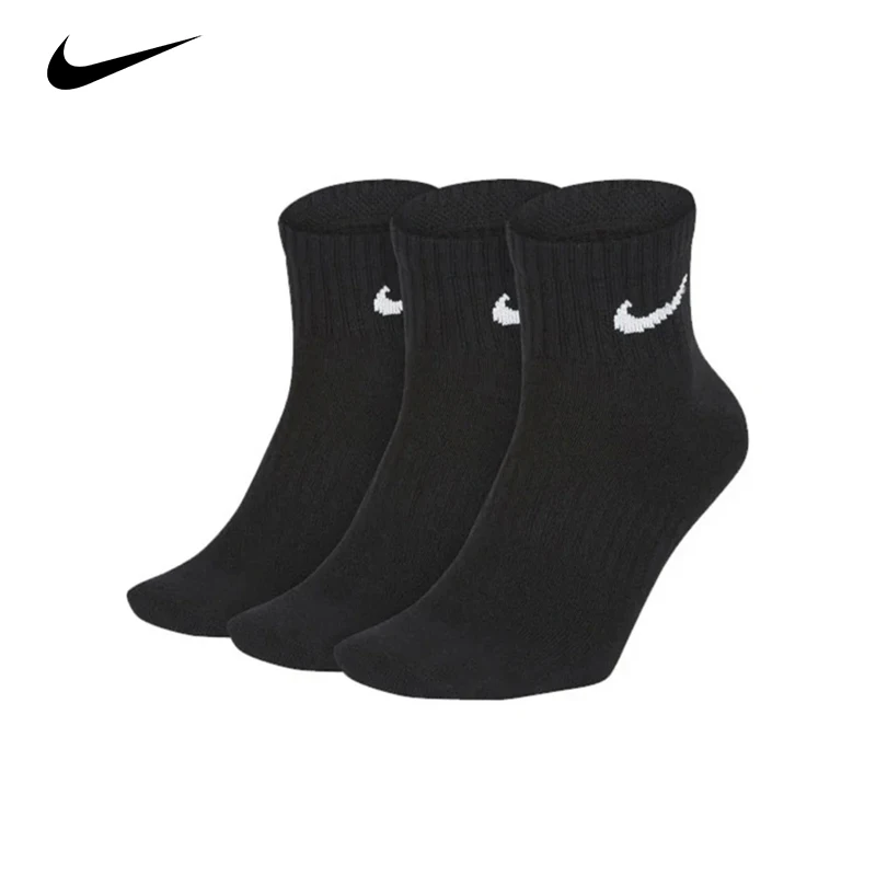 Nike Everyday Lightweightcrew Unisex Sports Socks Men's and Women's 3 Pairs Stockings for Athletic Training S M L XL SX7676