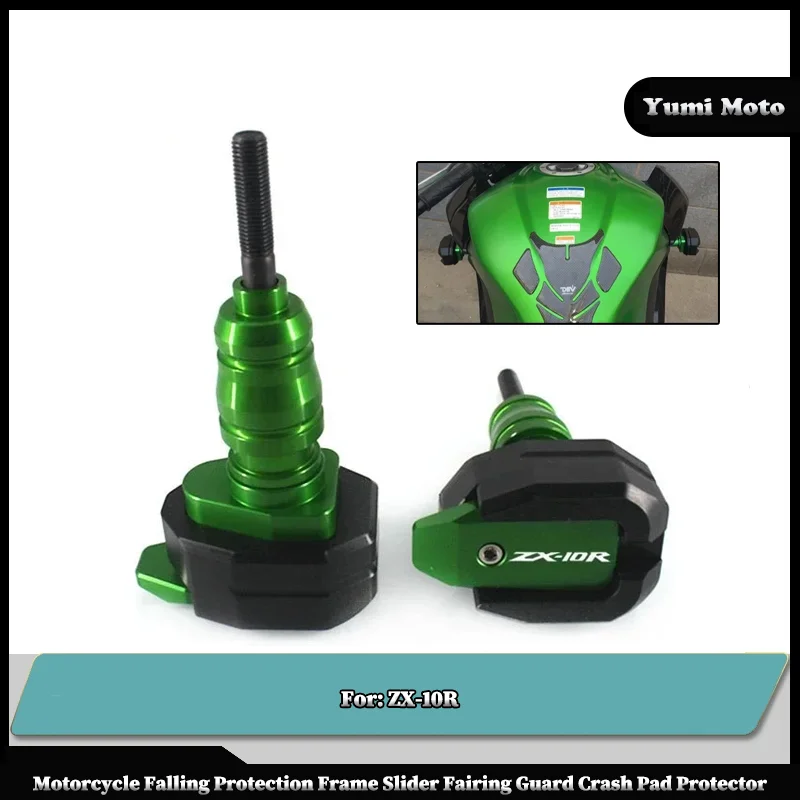 

Motorcycle CNC Falling Protection Frame Slider Fairing Guard Anti Crash Pad Protector Fit For KAWASAKI NINJA ZX-10R ZX10R ZX 10R