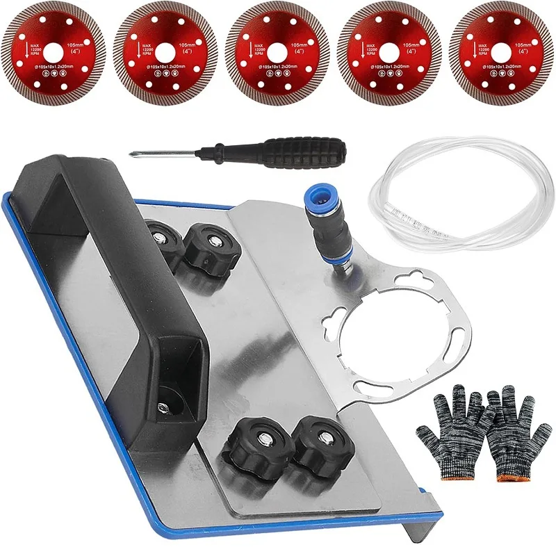 

Stainless Steel 45-Degree Chamfer Tool Set For Angle Grinders - Durable Ceramic Tile Edge Smoother, Fits Most 100 Type Machines