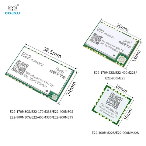SX1262 SX1268 Lora Spread Spectrum E22-M Series High-Precision TCXO 170/433/868/915MHz Long Distance Wireless SMD Module