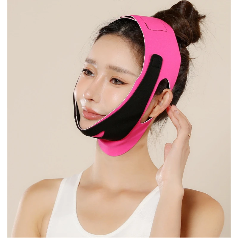 Elastic Face Slimming Bandage V Line Face Shaper Women Chin Cheek Lift Up Belt Facial Massage Strap Face Skin Care Beauty Tools