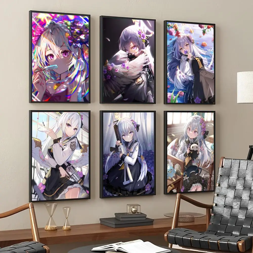 Blue Archive Shirasu Azusa Game Anime Girls Poster Stickers Living Room Bedroom Entrance Cafe Wall Art Decoration Painting