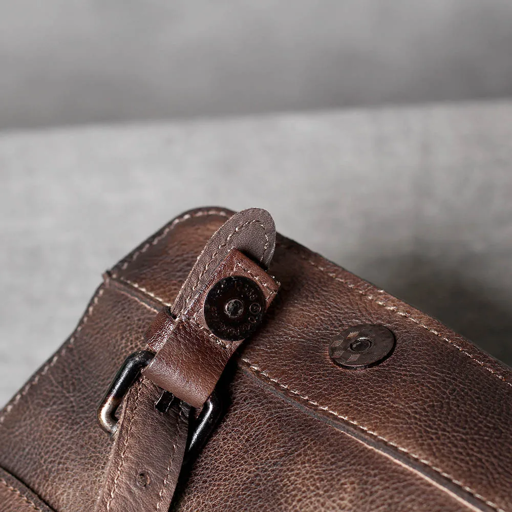 S.WORKER Vintage Echtes Leder männer Messenger Tasche Schulter Tasche Rindsleder Retro Casual Stil Umhängetaschen – Detail 13