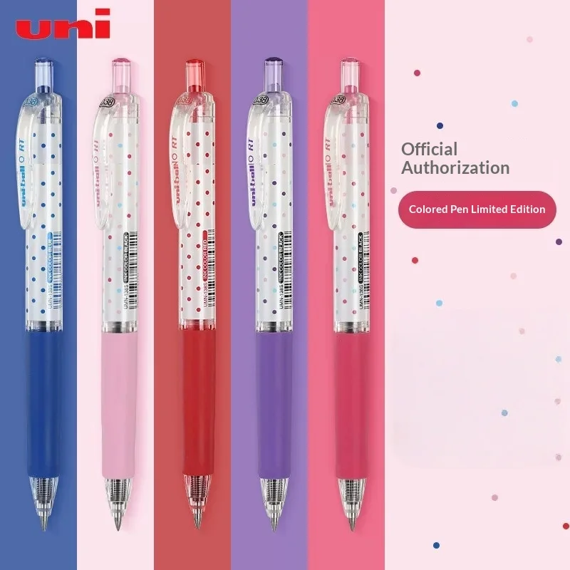 

UNI 0.38 UMN138S Cute Polka Dot Design Gel Pen,Quick-drying Smudge-ProofInk Aesthetic Ultra-fine Pen Tip,School Write Stationery
