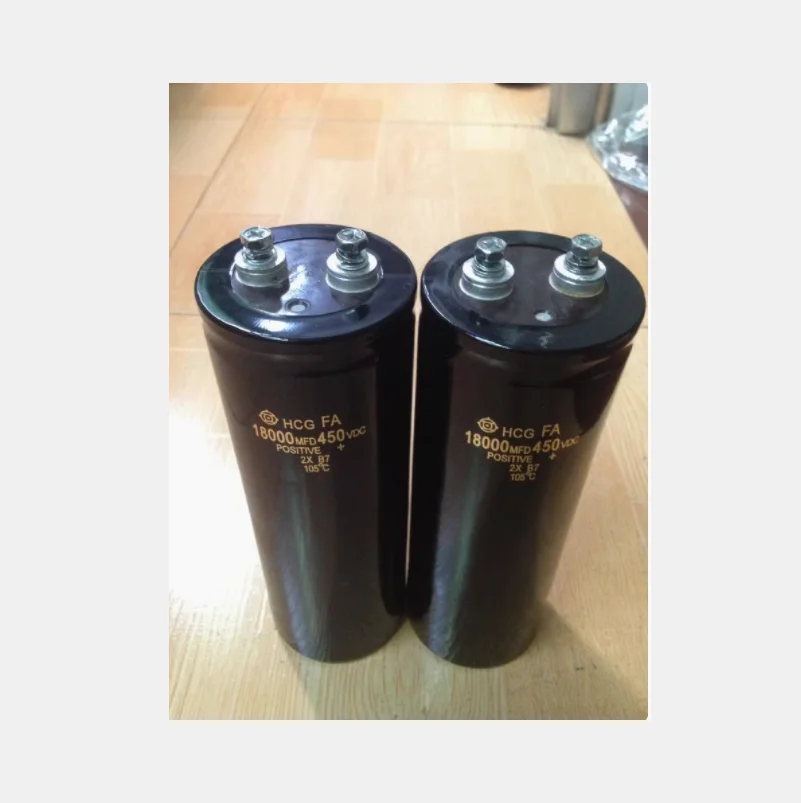 1PCS/LOT Japanese HCG inverter 450V 18000UF  high-power screw pin large capacitor