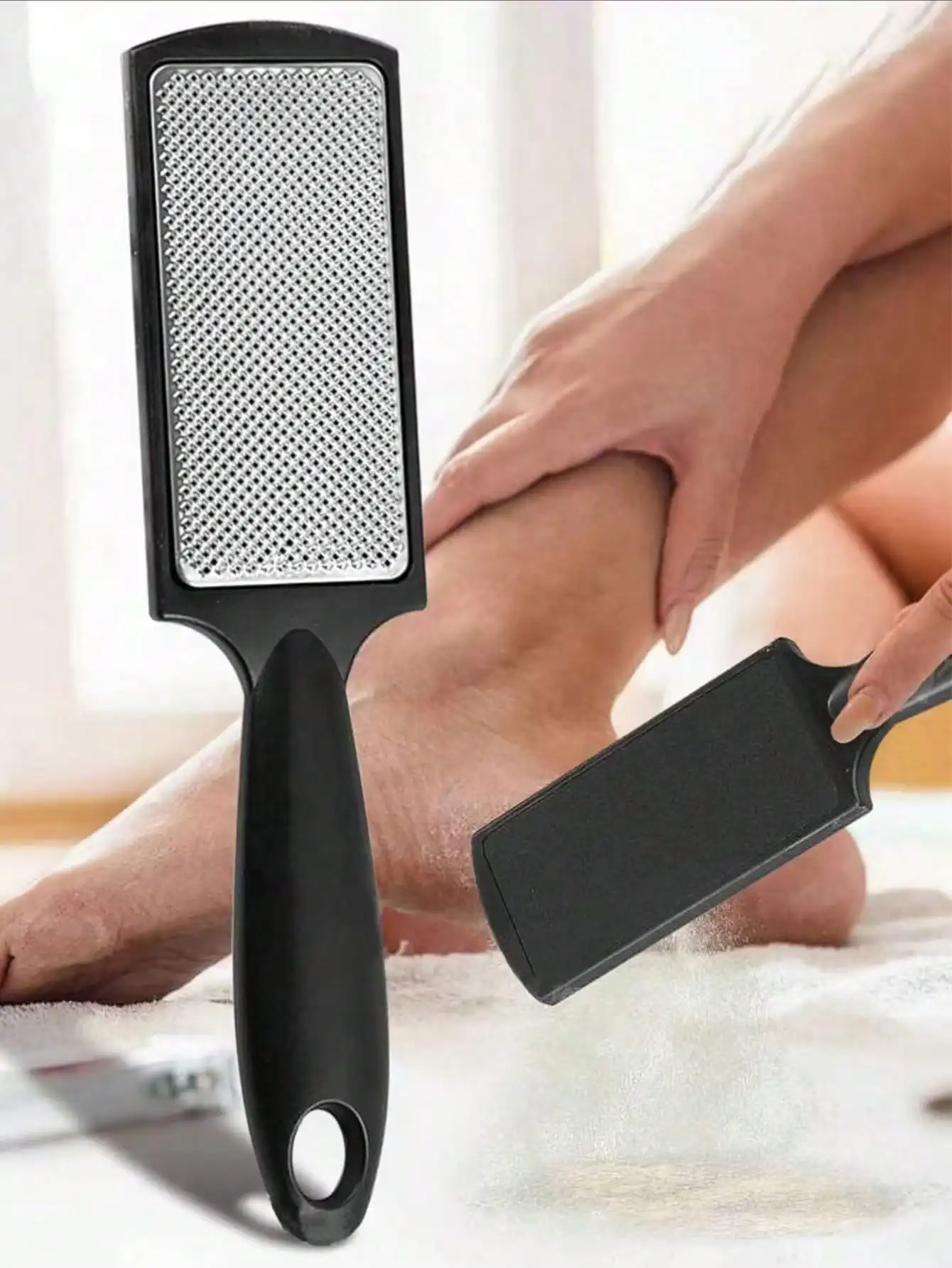 Stainless Steel Foot File, Professional Callus Remover for Feet, Pedicure Rasp for Dead Skin, Hard Skin, Foot Scraper for Smooth