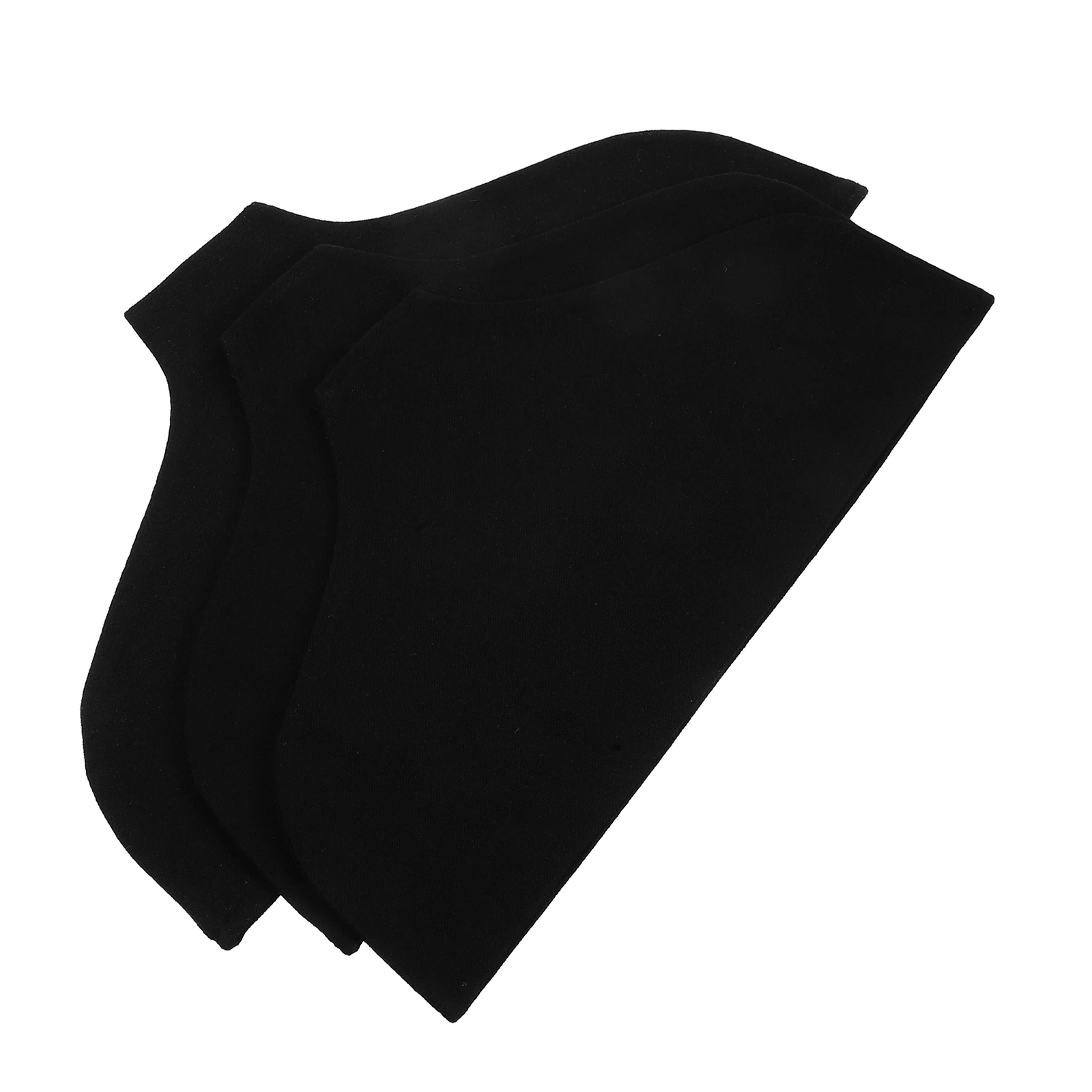 

3 Pcs Hanger Cover Cloth Wardrobe Black Cotton Linen Dustproof Nonslip Clothes Protector Garment Cover Breathable Fabric