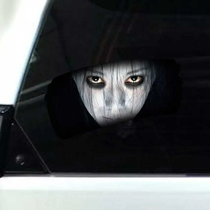 

Horror Eyes Staring at Car Stickers Self-adhesive Decal For Automotive Rear Window And Bumper Waterproof Sticker TM364