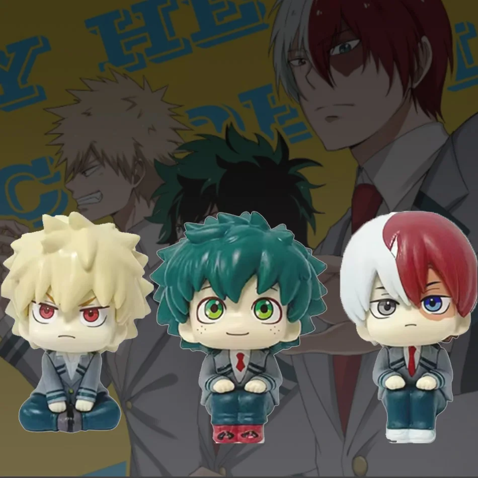 ฟิกเกอร์แอ็คชั่น Boku No Hero Academia - มิโดริยะ อิซึคุ บาคุโกะ คาตสึกิ และโทโดโรกิ โชโท  โมเดล PVC ของสะสมอนิเมะ