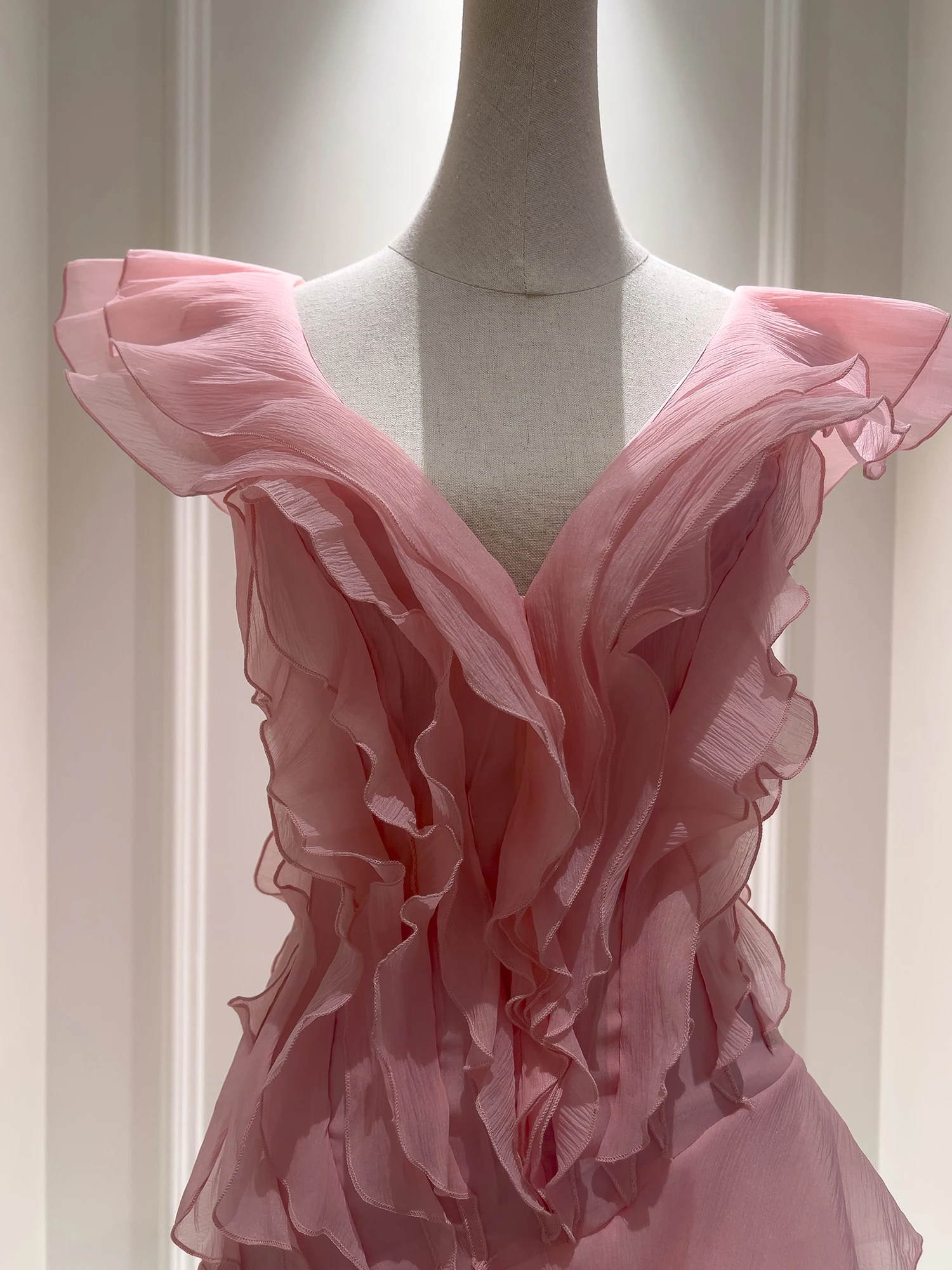 

Ele Pink Sweetened Summer Vaion Dr с шипами-колокольчиками и затягивающимися талией High End Feel Small ence Design Dr