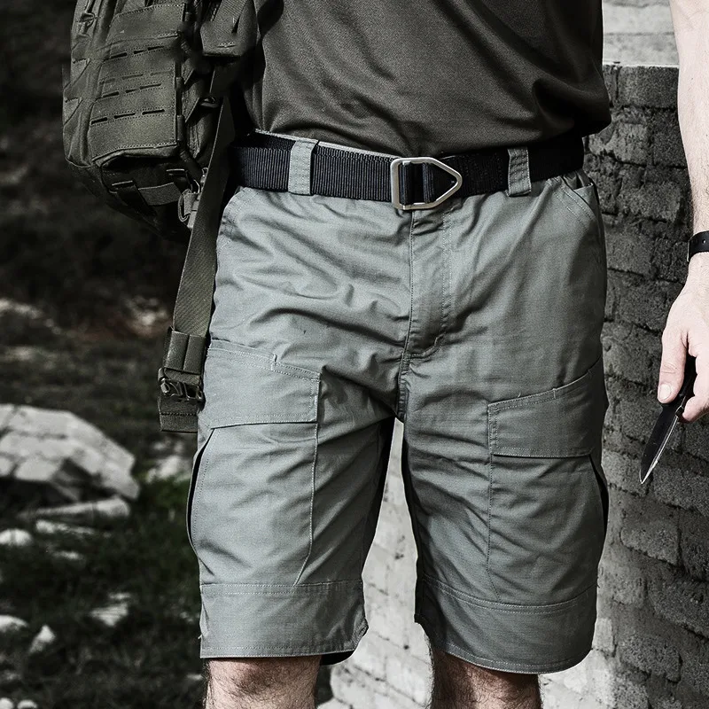 

Summer Waterproof Tactical orts Men's Outdoor Loose Workwear Pants Multi-ket Training Pants Commuting Fans Qui-Dr...