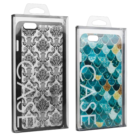 100pcs Universal PVC Plastic Phone Case Packaging Box for iPhone 16 17 Pro Max Blister Packing for Mobile Phone Accessories a11