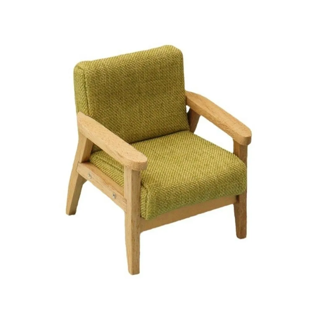 Mini 1/12 Dollhouse Miniature Chair Multistyles Modern Simple Wood Coffee Dining Table Chairs House Decoration
