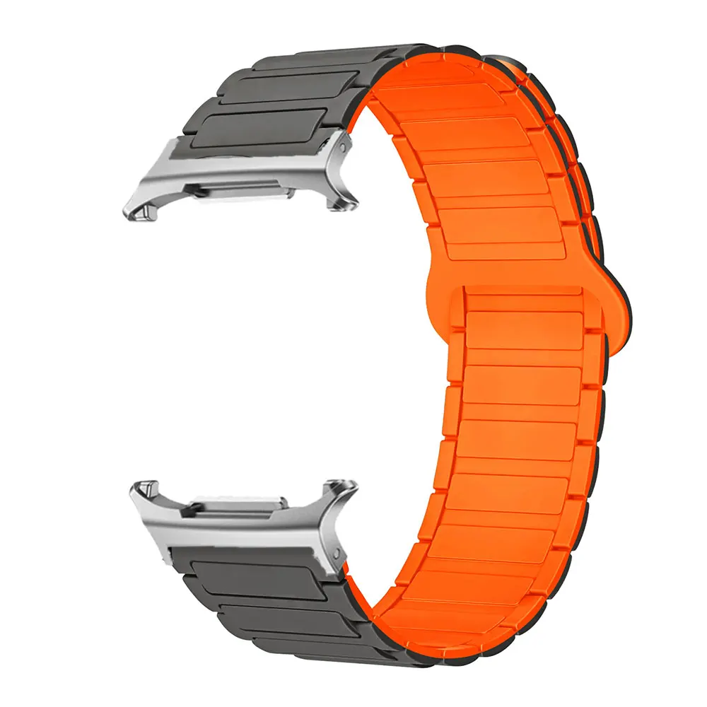 갤럭시 워치 8 40 44mm 8 클래식 46mm 마그네틱 코레아용 스포츠 팔찌, 삼성 워치 울트라 2 2025 47mm 실리콘 시계줄