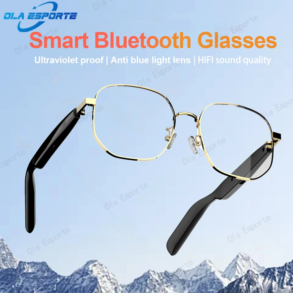 

New Smart Glasses Fashion Wireless Bluetooth Glasses Listen to Music Answer the Phone Calls Anti-blue Light Glasse For Men Women