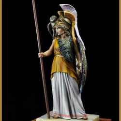 1/24 escala 75mm diosa griega antigua Athena Kit de modelo ensamblado miniaturas figuras de resina sin montar y sin pintar juguetes de Diorama