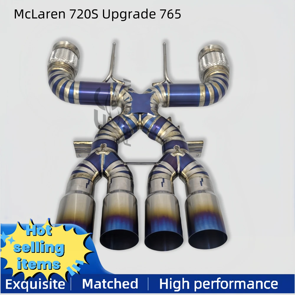 

Титановая задняя выхлопная труба с изображением кота для обновления выхлопной системы McLaren 720S 765, идеальное модернизированное обновление