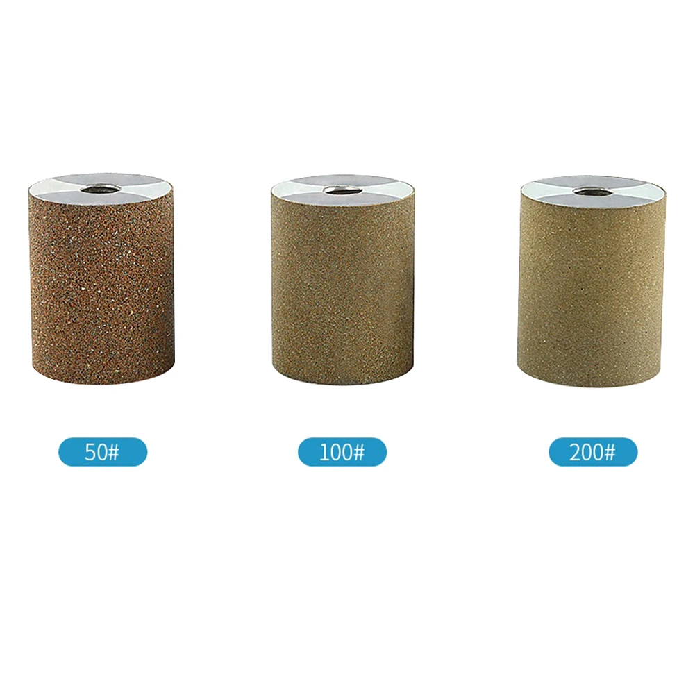 1Pc Cylindrical Diamond Grinding Wheel M10 Thread Polishing Head Abrasive Sanding Wheel 50/100/200 Grit 100 Type Angle Grinder
