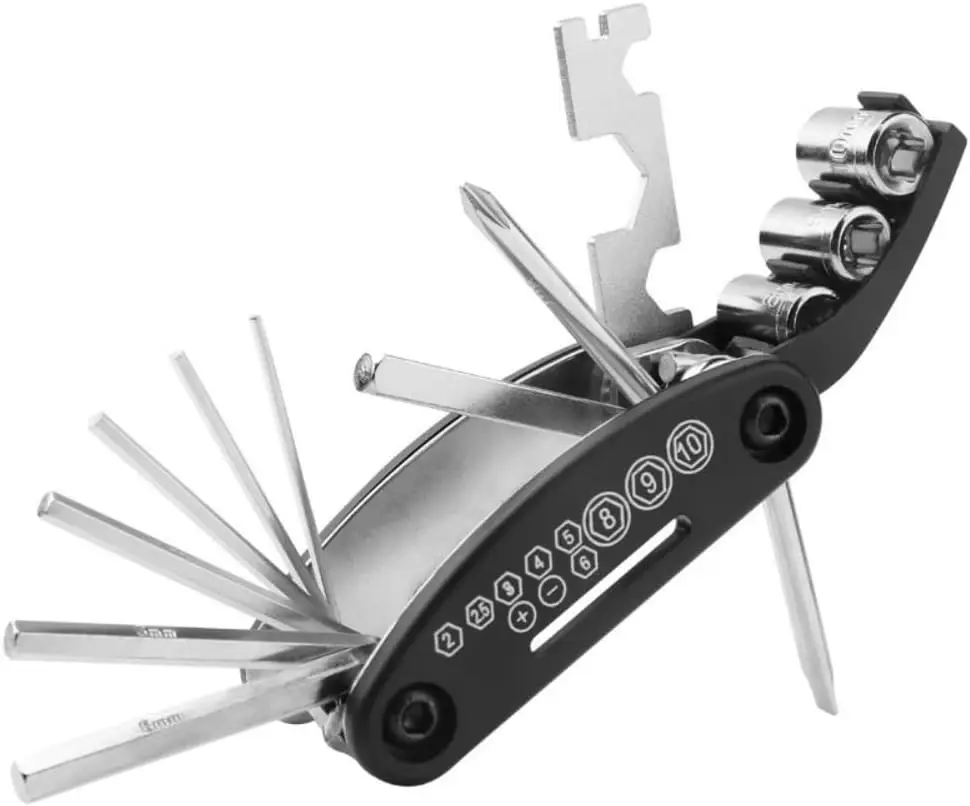 

Bike Tool Kit, 16 in 1 Bike Multitool, Fold Bicycle Tool Kit, Mountain Bike Repair Kit, Routine Maintenanceand Emergency Repairs