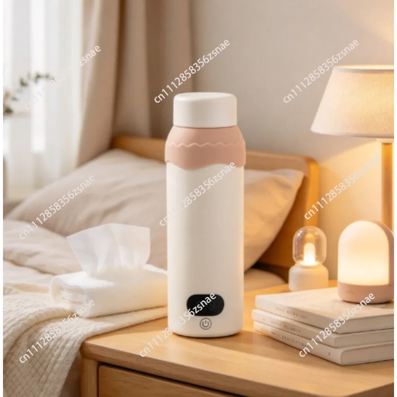 Portable USB Electric Heating Cup Constant Temperature Insulated Kettle for Travel Dorm