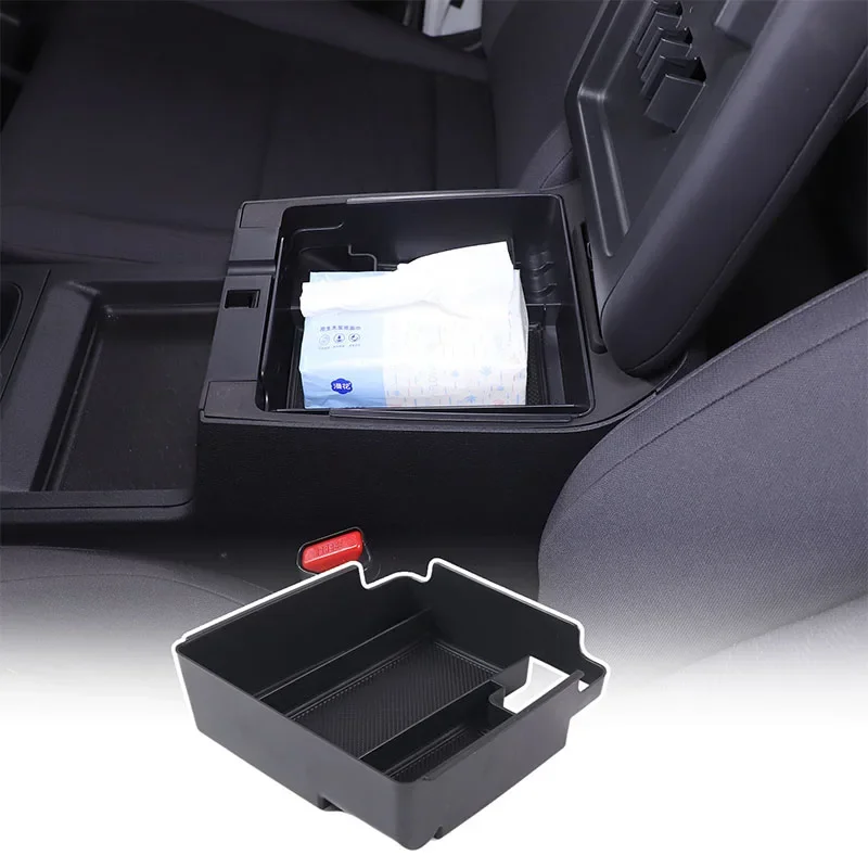 

For Nissan Frontier 2022 2023 Car Center Console Armrest Storage Box Organizer Tray Multifunctional with Non-slip Mat Accessory