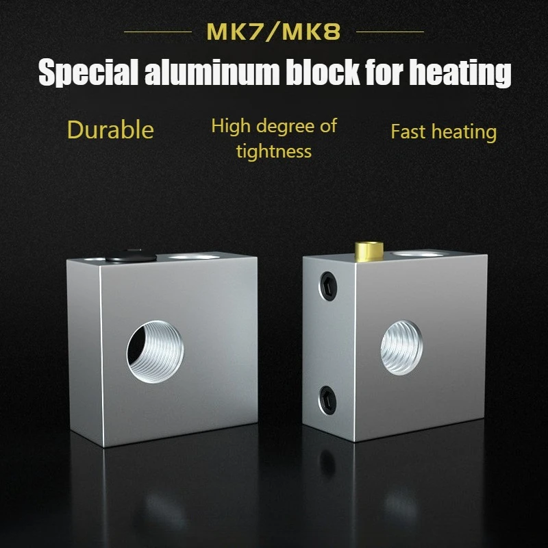 

ZUIDID 3D Printer Accessories Classic Model And New Model Heat The Aluminum Block Applicable to Makerbot MK7 And MK8 Print Head