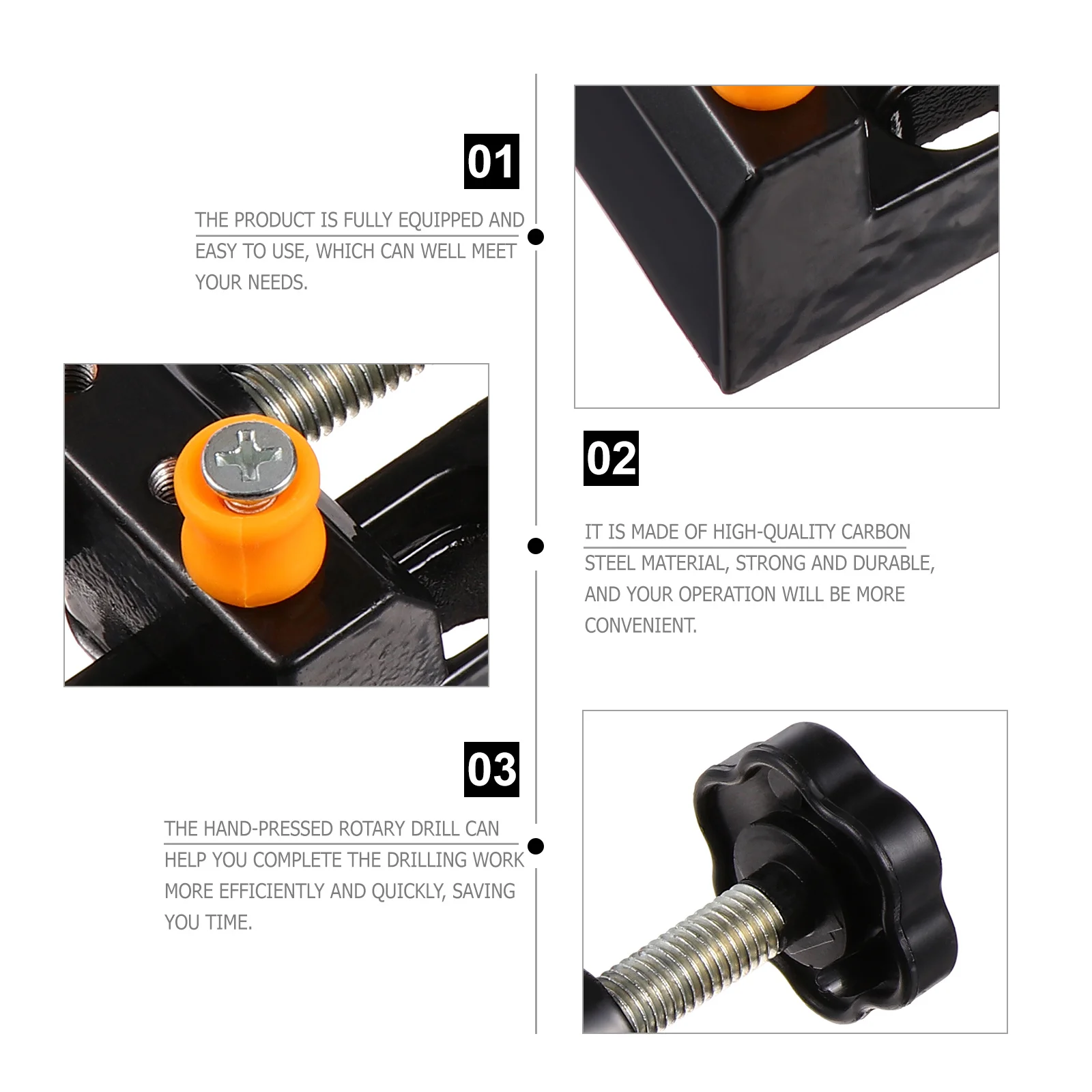 1Set Professional Hand Twists Drill Mini Drill Bit Kit Pin Vise Jewelry Woodworking Tools Durable Alloy Steel Pin Vise