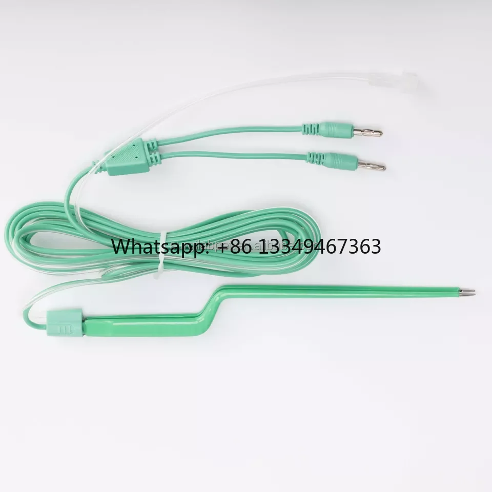 Disposable Reusable Medical High Precision Electrosurgical Bayonet  Bipolar Irrigation Forceps with Various Tips