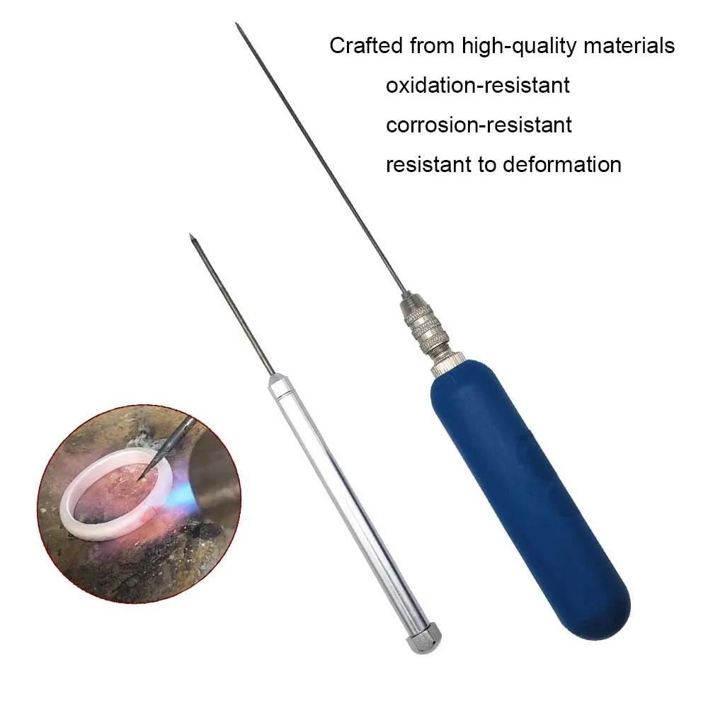 1pc Jewelry Welding Needle with Handle Welding Auxiliary Tool Portable for Jewelry Gold Silver Brass Welding