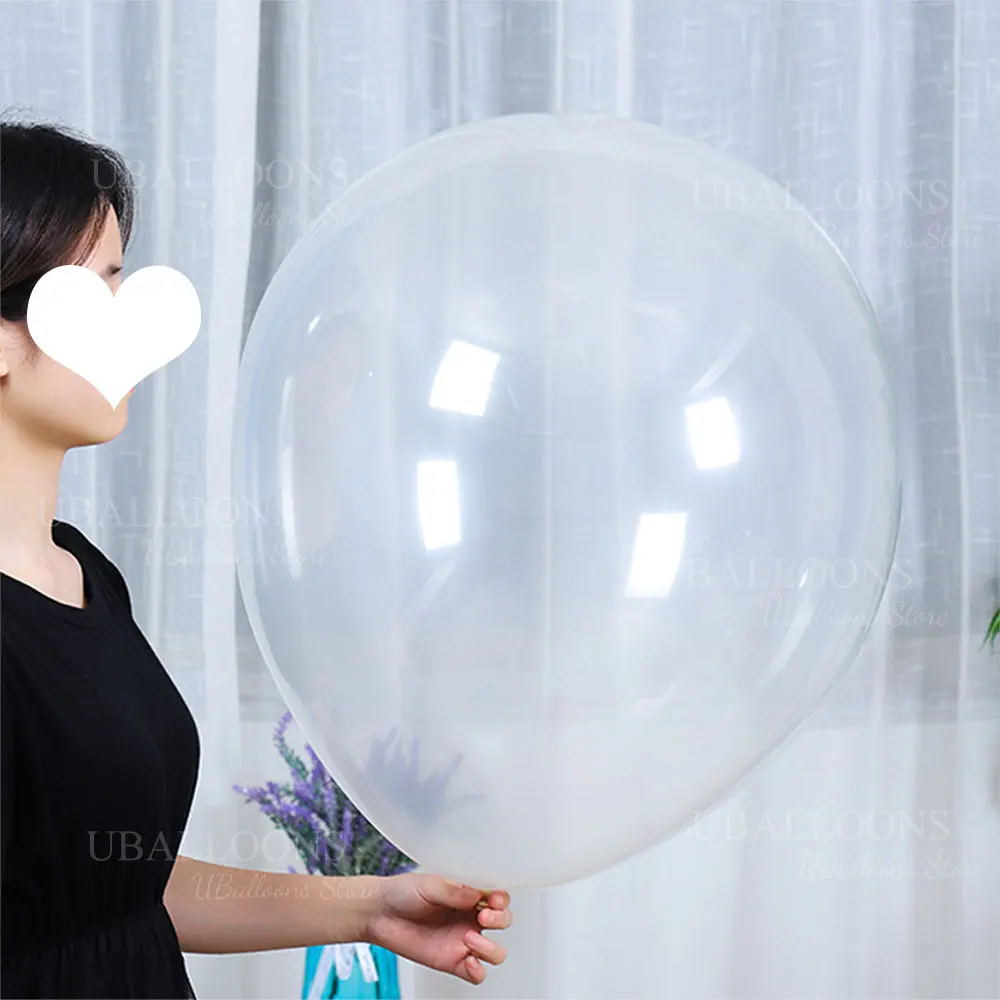 18/24/36inch Transparent Balloons Big Large Helium Clear Latex Balloons for Birthday Baby Shower Christmas Wedding Party Decor - view 4