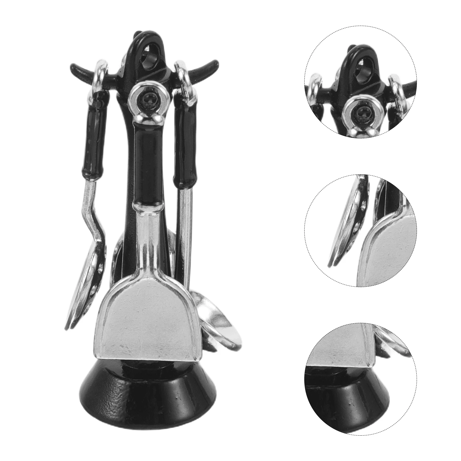 2 juegos de Mini utensilios de cocina, casa de muñecas realista, juego de simulación, utensilios de cocina, espátula, cucharón, colador para decoración en miniatura