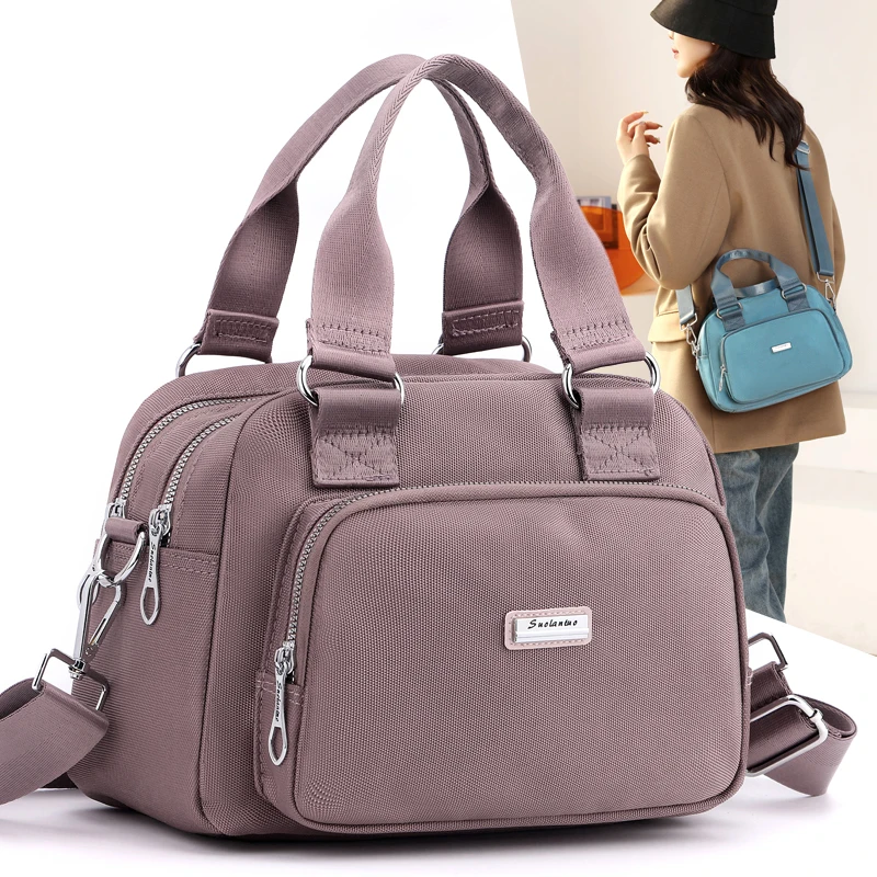 

Повседневная модная большая сумка через плечо из нейлоновой ткани Ox, женская дорожная сумка, простая сумка через плечо для ежедневного использования