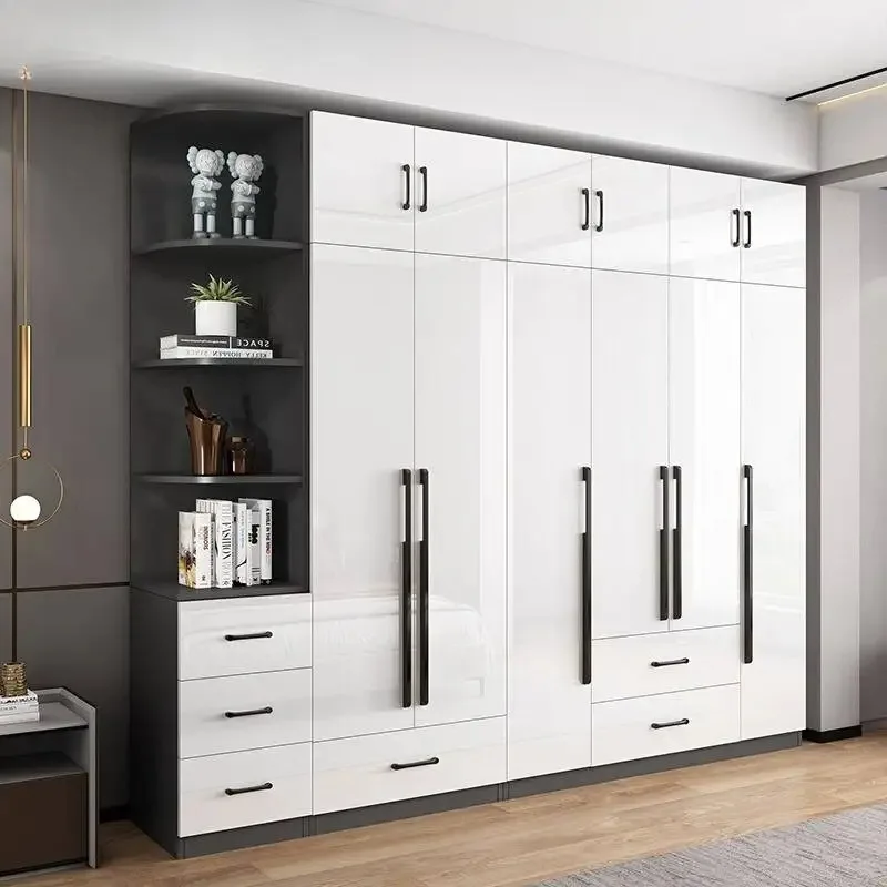 

Hanging Clothes Wardrobe Closet Adults Customized Multiple Purpose Wardrobes Bedroom Wooden Hotel Ropero Armable Furniture Home